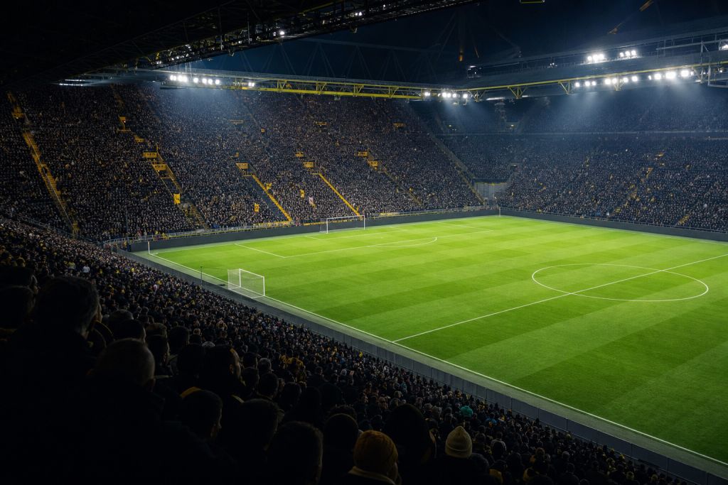 Bajnokok Ligája-este egy német stadionban – illusztráció
