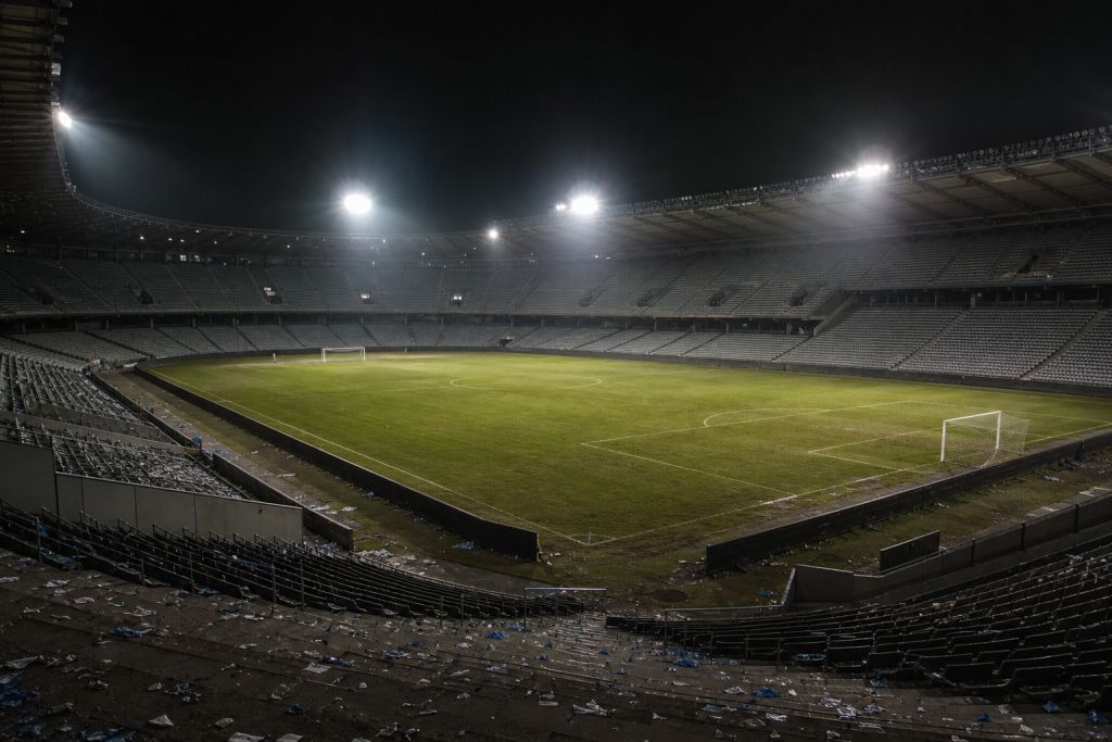 Üres stadion egy európai kupaest után – illusztráció